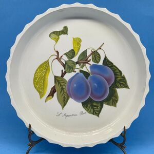 Portmeirion Pomona 11" Quiche L'Imperatice Plum Flan Tart Dish Discontinued